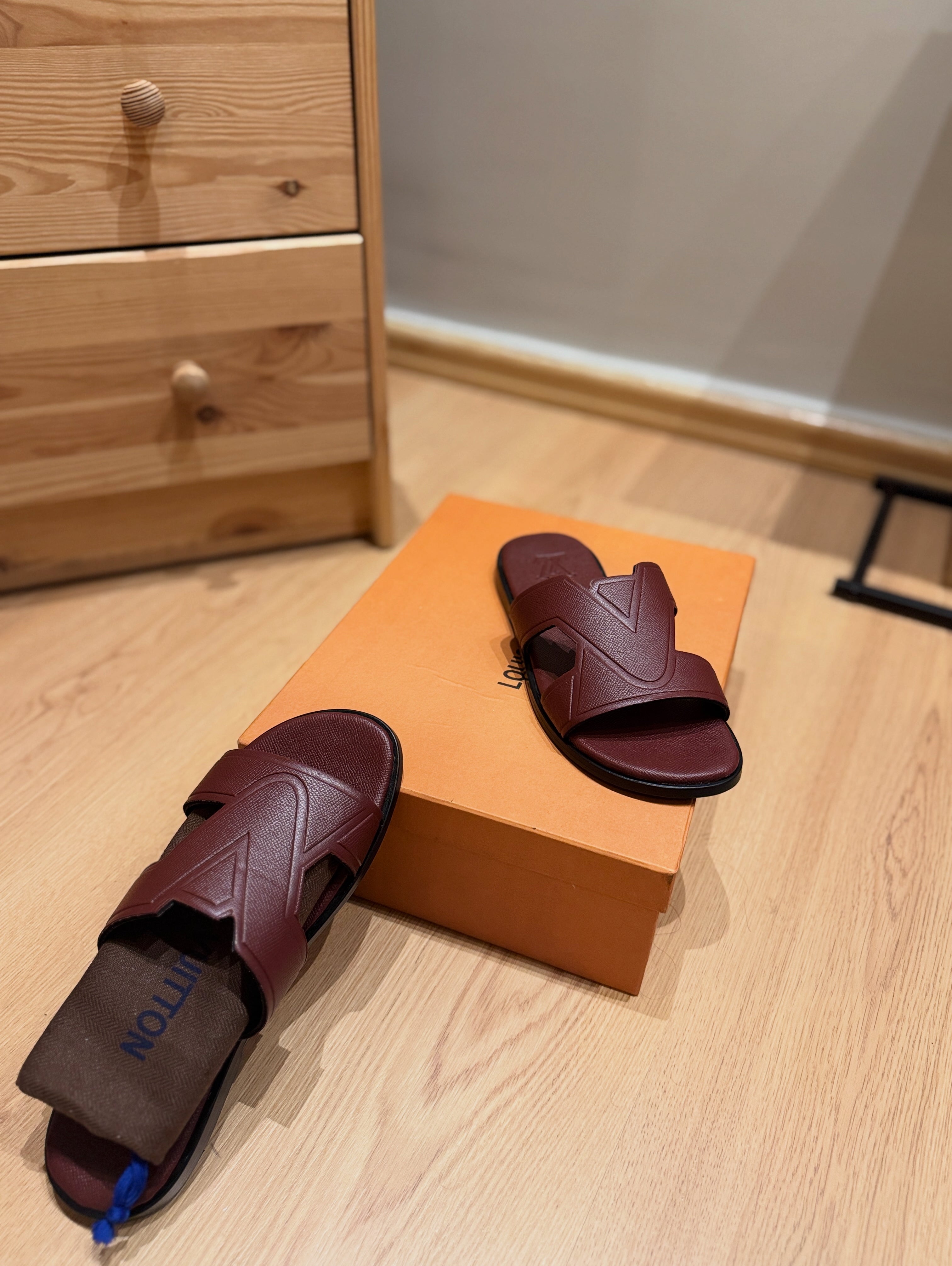 Mule LV Oasis Bordeaux